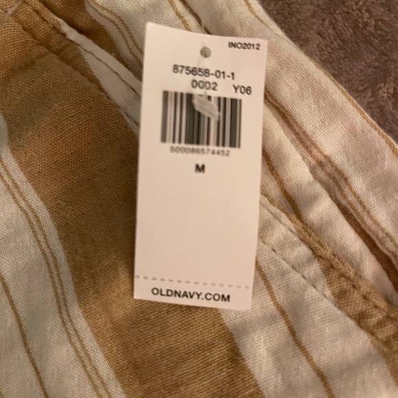 NWT Old Navy High Waist Striped Linen Shorts, size Women’s M - Picture 4 of 4